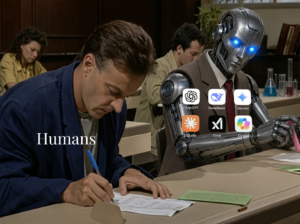 AI models getting trained by copying humans